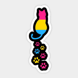 Pansexual Pride Cat Support LGBT Community Sticker